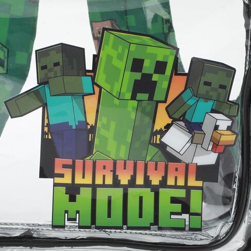حقيبة ظهر Bioworld Minecraft Creepers للأطفال مصنوعة من مادة PVC الشفافة مقاس 16 بوصة in Kuwait