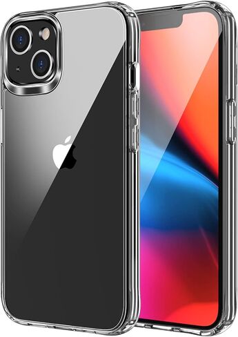 DEERLAMN Clear Case for iPhone 13/iPhone 14 6.1-Inch, Military Grade Drop Protection Anti-Scratch Transparent Ultra Slim Non-Yellowing Shockproof Protective Phone Cover in Kuwait