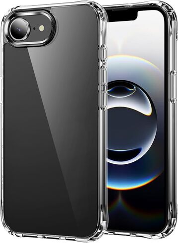 DEERLAMN Clear Case for iPhone 13/iPhone 14 6.1-Inch, Military Grade Drop Protection Anti-Scratch Transparent Ultra Slim Non-Yellowing Shockproof Protective Phone Cover in Kuwait