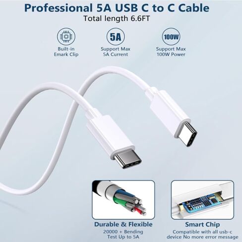 شاحن USB-C بقدرة 65 وات لجهاز LG Gram 14 15 16 17 - "محول طاقة سريع بوزن الريشة - بديل آمن معتمد من CE in Kuwait