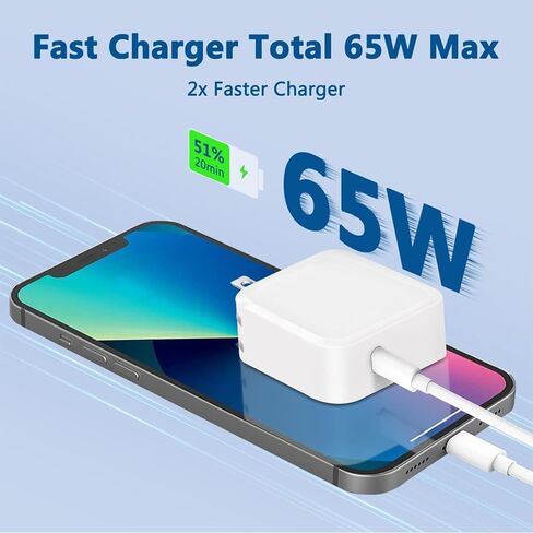 شاحن USB-C بقدرة 65 وات لجهاز LG Gram 14 15 16 17 - "محول طاقة سريع بوزن الريشة - بديل آمن معتمد من CE in Kuwait