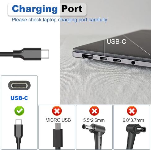 65 واط 20 فولت 3.25A نوع C محول التيار المتردد ADL-65A1 ل ASUS Chromebook ExpertBook Vivobook Zenbook 13 14 S14 16 S16 CR11 CR12 CZ11 شاحن الكمبيوتر المحمول in Kuwait