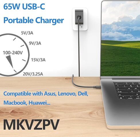 65 واط 20 فولت 3.25A نوع C محول التيار المتردد ADL-65A1 ل ASUS Chromebook ExpertBook Vivobook Zenbook 13 14 S14 16 S16 CR11 CR12 CZ11 شاحن الكمبيوتر المحمول in Kuwait