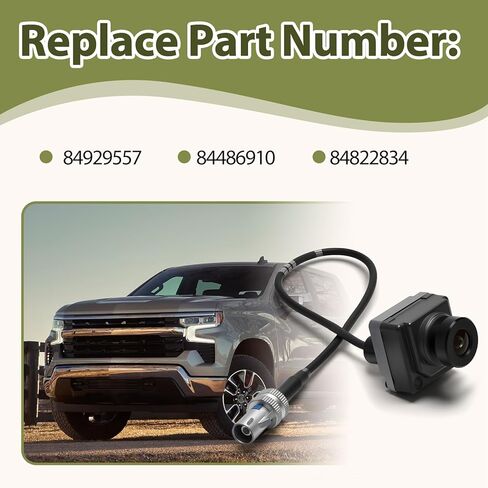 كاميرا الرؤية الخلفية متوافقة مع Chevy Silverado 1500 2500 3500 2019-2025، GMC Sierra 1500 2500 3500 2019-2025 استبدال الكاميرا الاحتياطية الخلفية 84929557 84486910 84822834 in Kuwait