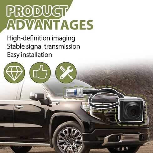 كاميرا الرؤية الخلفية متوافقة مع Chevy Silverado 1500 2500 3500 2019-2025، GMC Sierra 1500 2500 3500 2019-2025 استبدال الكاميرا الاحتياطية الخلفية 84929557 84486910 84822834 in Kuwait