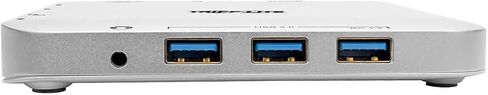 قاعدة توصيل Tripp Lite USB-C للشاشات المزدوجة، 4K HDMI @ 30 هرتز، منفذ عرض صغير mDP، VGA، USB 3.2 Gen 1، منفذ إيثرنت جيجا بايت، شحن 60 وات، متوافق مع Thunderbolt 3، ضمان 3 سنوات (U442-DOCK2-S) in Kuwait