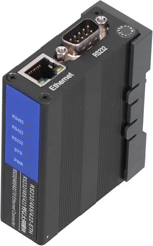 RS232 / 485/422 إلى وحدة خادم الأجهزة التسلسلية Ethernet، سبائك الألومنيوم، DC 9V - 24V - ناقل حركة شفاف، دعم متعدد البروتوكولات للأتمتة الصناعية وحركة المرور in Kuwait