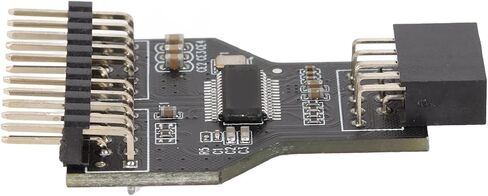 مقسم USB 9 Pin - كابل تمديد USB2.0 مزدوج 9 Pin Header Hub 0. أنثى إلى 2 ذكر للاتصال USB الداخلي باللوحة الأم in Kuwait