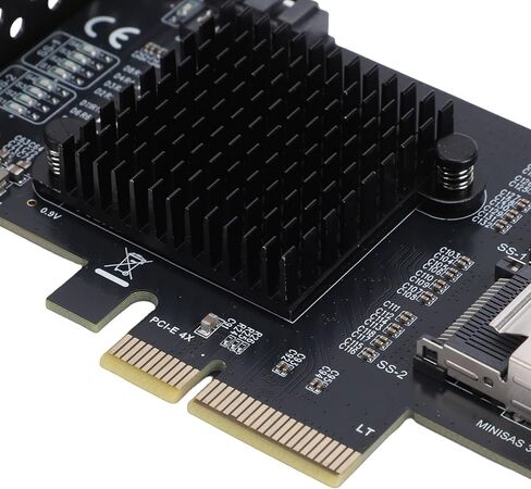 بطاقة PCIe إلى بطاقة Serial ATA، بطاقة توسيع 9 منافذ 3.0 بسرعة 6 جيجابت في الثانية مع منفذين SFF8087 واستهلاك منخفض للطاقة، لجهاز كمبيوتر خادم سطح المكتب NAS in Kuwait