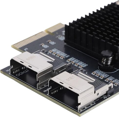 بطاقة PCIe إلى بطاقة Serial ATA، بطاقة توسيع 9 منافذ 3.0 بسرعة 6 جيجابت في الثانية مع منفذين SFF8087 واستهلاك منخفض للطاقة، لجهاز كمبيوتر خادم سطح المكتب NAS in Kuwait