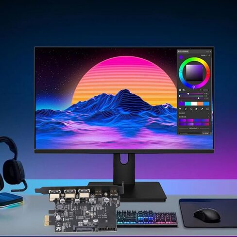 بطاقة توسيع Ejoyous PCLE إلى USB 3.2 2X Type C 3X Type A عالية السرعة 5 جيجابت في الثانية، متوافقة مع 11 OS X، مستقرة وغير قابلة للفصل، وقابلة للتكيف مع أجهزة الكمبيوتر المكتبية in Kuwait