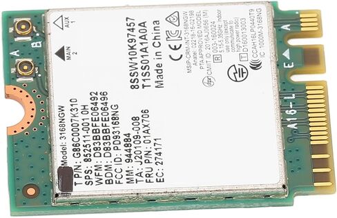 Generic 3168NGW وحدة لاسلكية، بطاقة شبكة WiFi مزدوجة النطاق 2.4G 5G مع BT4.2، لأجهزة الكمبيوتر المحمولة المزودة بفتحات NGFF in Kuwait