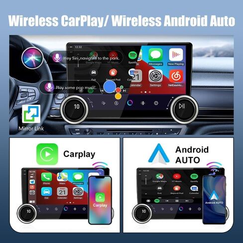 for Hyundai Accent 2018-2022 Display Knobs CarPlay/Android Auto Android FM Radio Car Navigation Stereo Pad Player GPS 10.1" QLED Touch Screen BT WiFi 2 Din Headunit Tablet Quad Core 2G+64G in Kuwait