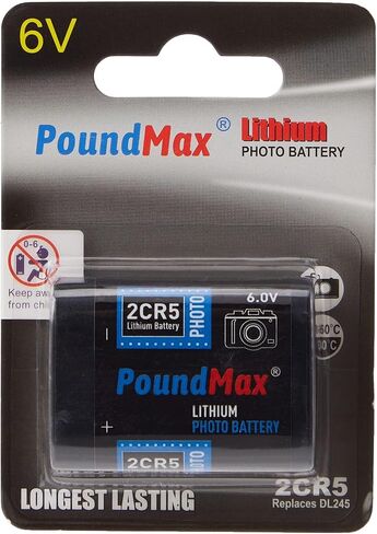 بطاريات PoundMax 2CR5 / DL245 بطارية ليثيوم صور 6 فولت - عدد 1 in Kuwait