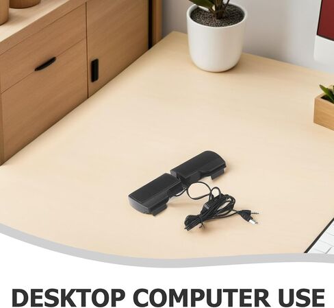 DOITOOL USB مكبر صوت للكمبيوتر بمشبك على سطح المكتب ومكبر صوت سلكي محمول للكمبيوتر المحمول والكمبيوتر الشخصي مع الطاقة، ملحق صوتي مدمج متعدد الأغراض للاستخدام في المنزل والمكتب in Kuwait