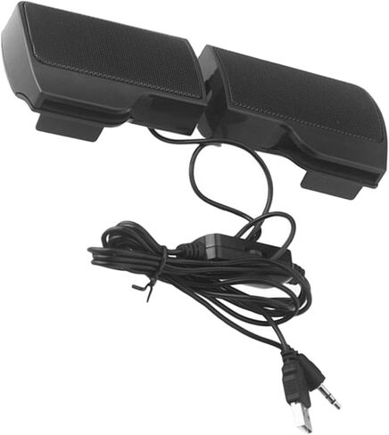DOITOOL USB مكبر صوت للكمبيوتر بمشبك على سطح المكتب ومكبر صوت سلكي محمول للكمبيوتر المحمول والكمبيوتر الشخصي مع الطاقة، ملحق صوتي مدمج متعدد الأغراض للاستخدام في المنزل والمكتب in Kuwait
