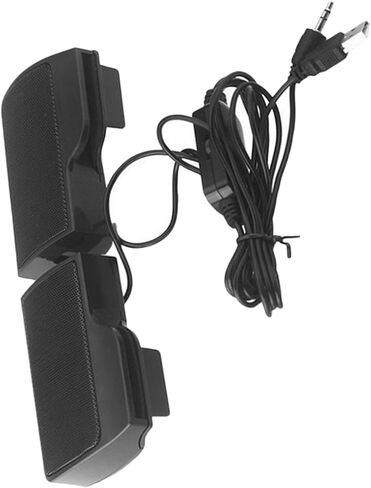 USB Clip-on Computer Speaker Portable Voice Box USB-Powered Desktop Speaker for Home Office Laptop Use with 3. Voltage Compatibility in Kuwait
