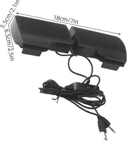 USB Clip-on Computer Speaker Portable Voice Box USB-Powered Desktop Speaker for Home Office Laptop Use with 3. Voltage Compatibility in Kuwait