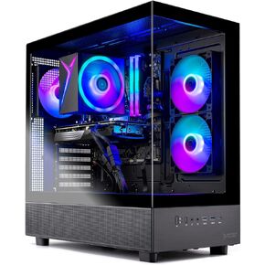Skytech Gaming Crystal Gaming PC, AMD Ryzen 7 5700 3.7GHz, AMD RX 9060 8GB VRAM, 1TB NVMe SSD, 16GB DDR4 RAM 3200, 650W Gold PSU, WI-FI 5, Windows 11, Desktop in Kuwait