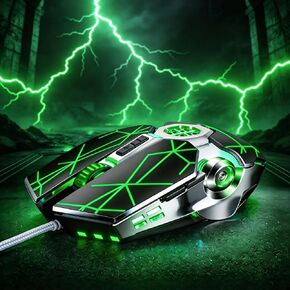 【 Plug and Play - No Lag & Fast Rebound 】 Wired Gaming USB Optical Mouse -1600 DPI Optical Sensor - Ergonomic Design - Precise Control - Built-in Scroll Wheel Function in Kuwait