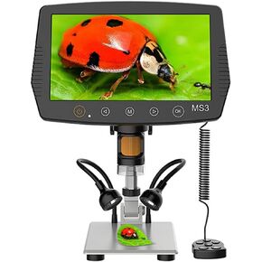 مجهر مختبر 9 بوصة شاشة LCD مجهر فيديو 1000X مجهر كاميرا 1080P مجهر in Kuwait