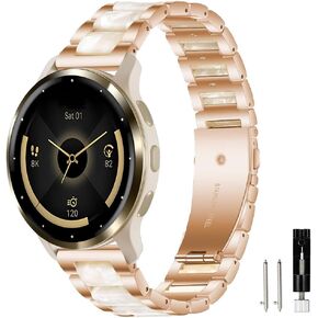 متوافق مع Garmin Venu 4 45mm/Venu 3/Venu 2/Vivoactive 4 Band، حزام معصم بديل من الفولاذ المقاوم للصدأ من الراتنج سريع التحرير 22 مم لـ Forerunner 570-47mm/Forerunner 265/255 in Kuwait