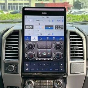 ستيريو راديو سيارة Qualcomm Android 13 مقاس 16.8 بوصة لسيارة Ford F150 (2015-2020) F250/F350 (2017-2022) شاشة 2K IPS مدمجة في Carplay اللاسلكي/Android Auto/Bluetooth/DSP (SYNC 3) in Kuwait