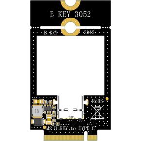 JMT WWAN 4G Network Module Adapter M.2 B Key to USB/Dual TF Expansion Card Support for 3042 3052 (M.2 B-Key to USB-C) in Kuwait