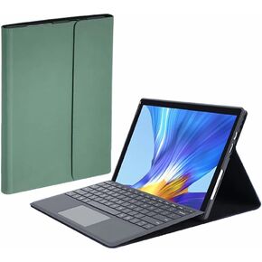 حافظة لوحة مفاتيح لجهاز Microsoft Surface Pro 7+/Pro 7/Pro 6/Pro 5/Pro 4/Pro 3 12.3 بوصة، 7 ألوان خلفية، لوحة تتبع ذكية، لوحة مفاتيح لاسلكية مغناطيسية مع حامل قلم S، أخضر داكن in Kuwait