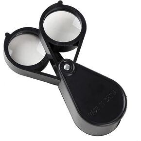 Handheld Portable Fold Optical Lens 10X Magnifying Glass in Saudi Arabia