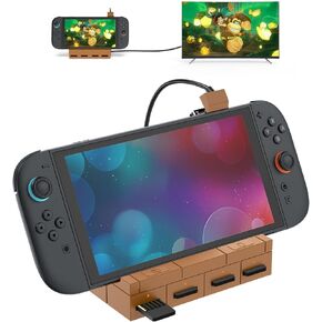 قاعدة توصيل سويتش 2 للتلفزيون، مع محول HDMI 2.0A 4K/60 هرتز، ومنفذ USB 3.0، PD 100 وات، محول تلفزيون سويتش 2 المحمول in Kuwait