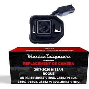 بديل Master Tailgaters لـ Nissan Rogue w/o AVM (2017-2020)، Rogue Hybrid w/o AVM (2017-2019) كاميرا احتياطية OE الجزء # 28442-9TB0D، 28442-9TB0A، 28442-9TB0B، 28442-9TB0C، 28442-9TB1C in Kuwait