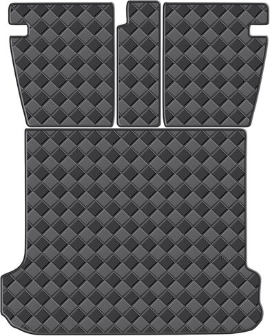 Cargo Mat & Backrest Mats for 2021-2023 Hyundai Santa Fe Accessories, All Weather Waterproof Rear Cargo Liner Rear Trunk Liner Back Seat Cover Protector in Saudi Arabia