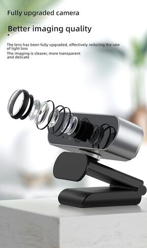 كاميرا ويب عالية الدقة 1080p/2k/4k USB لسطح المكتب والكمبيوتر المحمول، خيارات تركيب متعددة، التوصيل والتشغيل، التعرف على الوجه لعقد مؤتمرات الفيديو 2k in Kuwait