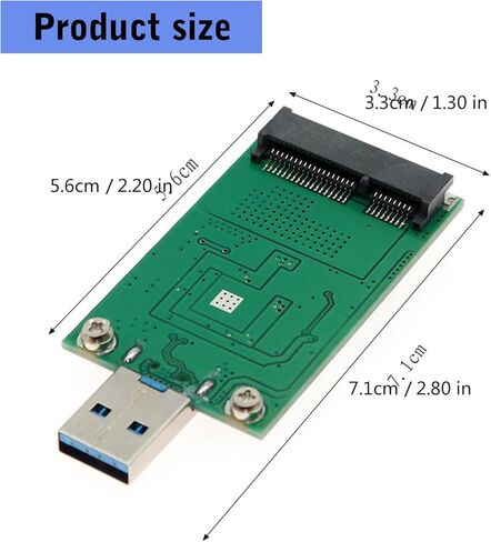 محول MSATA خفيف الوزن محول MSATA إلى USB لإدارة البيانات عبر الأجهزة ASM225 محولات محركات الأقراص الوامضة المحمولة للتحكم الرئيسي in Kuwait