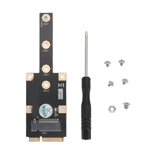 محول SUNGOOYUE M.2 NGFF NVME SSD إلى Mini PCIE، محول مفاتيح M لـ 2230 2242 2260 2280 .2 SSD، مع مسامير ومتضمنة in Kuwait