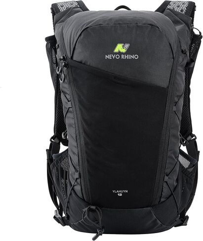 N NEVO RHINO 12L Trail Running Vest for Women Men, Lightweight Hydration Vest with 2 TPU 500ML Soft Flask, Hydration Backpack for Trail Marathon in Kuwait