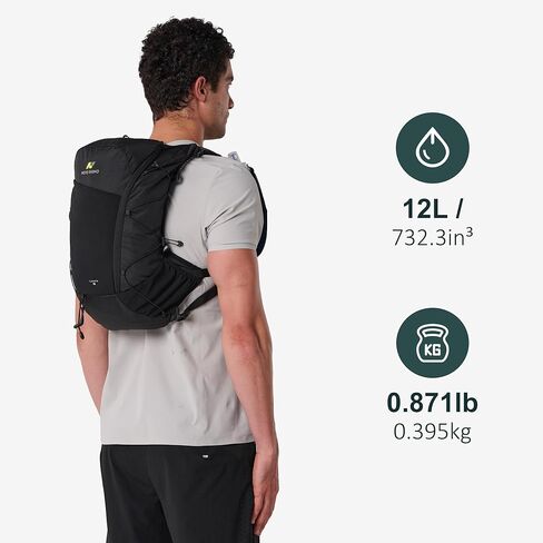 N NEVO RHINO 12L Trail Running Vest for Women Men, Lightweight Hydration Vest with 2 TPU 500ML Soft Flask, Hydration Backpack for Trail Marathon in Kuwait