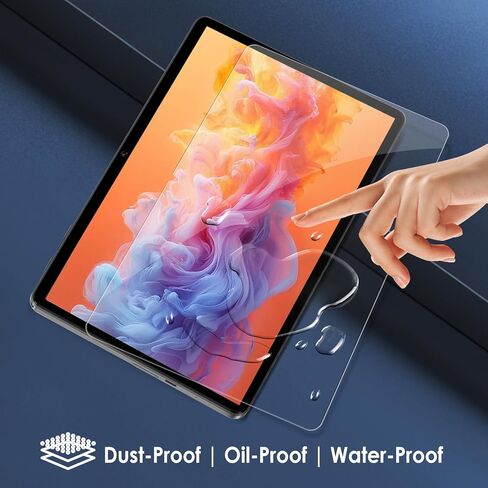 واقي شاشة متوافق مع TUOHAITIME C5/K10 Android 14 Tablet 11"، قطعتان بديلتان من طبقة الزجاج المقسى صلابة 9H، أفلام مضادة لبصمات الأصابع ومضادة للوهج in Kuwait