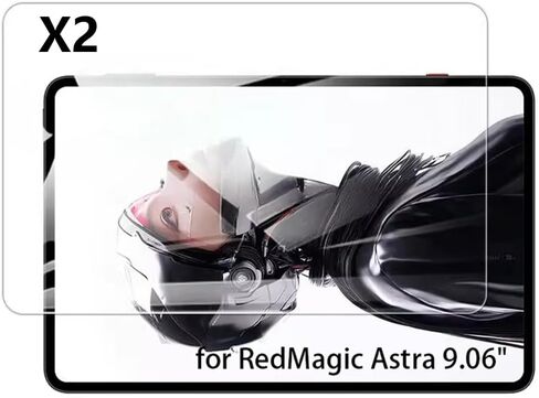Kepuch 2 Pack Tempered Glass Screen Protector Transparent Compatible for ZTE Nubia RedMagic Astra 9.06" in Kuwait