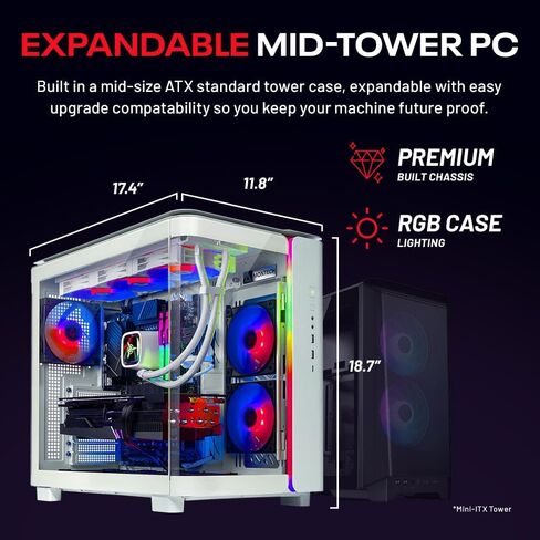 Skytech Gaming King 95 Gaming PC, AMD Ryzen 7 9800X3D 4.7GHz, NVIDIA RTX 5080 16GB VRAM, 2TB Gen4 NVMe SSD, 32GB DDR5 RAM 6000, 850W Gold ATX 3 PSU, 360 ARGB AIO, WI-FI 5, Windows 11, Desktop in Kuwait