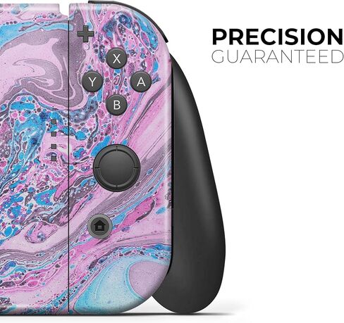 Design Skinz - متوافق مع حزمة وحدة تحكم Nintendo Switch OLED - غطاء حماية من الفينيل مقاوم للخدش وقابل للإزالة - مزيج زيت حلوى القطن V3 in Kuwait