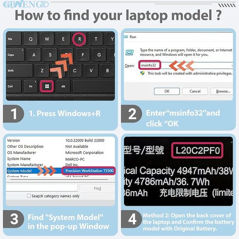 L20C2PF0 L20M2PF0 استبدال البطارية لينوفو IdeaPad 3-14ADA6 3-14ALC6 3-14ITL6 3-15ADA6 3-17ALC6 K14 V14 G2-ALC V15 G2-ITL V17 G3-IAP Series L20B2PF0 L20M2PF8 L20L2PF0 7.68V 38 واط ساعي in Kuwait