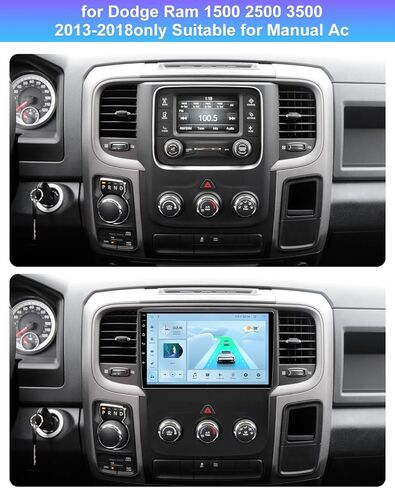 Android 13 [4GB+32GB] Car Radio for for Dodge RAM 1500 2500 3500 2013 2014 2015 2016 2017 2018 with Wireless CarPlay Andriod Auto 9 Inch HD Touchscreen Head Unit 5GWIFI FM RDS in Kuwait