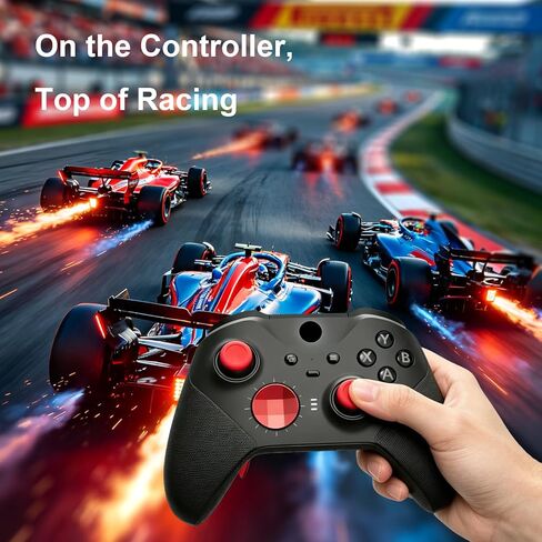 وحدة تحكم KanKanGou غير رسمية مخصصة Elite Series 2 متوافقة مع وحدة تحكم Xbox Elite Series 2 - أسود وأحمر، وحدة تحكم ألعاب متوافقة مع Xbox Series S/X، Xbox One، مع حقيبة ملحقات [لعبة فيديو] in Kuwait