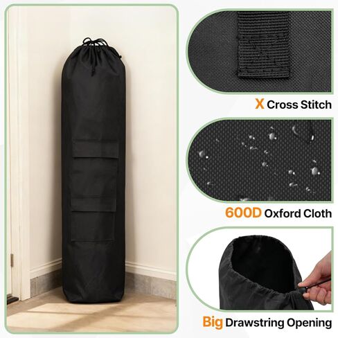 Slendor Folding Camping Chair Storage Bag, 43 x 9 x 9 Inch Folding Chair Cover for Yoga Mat, Hammock, Beach Chair, Umbrella, Tent w/Side Pockets, Large Size, 600D Oxford Polyester Fabric in Kuwait