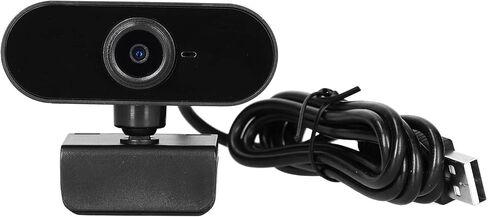 HD 1080p Webcam Camera with Microphone for Meetings Streaming Video Calling Desktop Laptop PC, USB 2.0 1920 x 1080p 30fps Auto Focus Advanced Light Correction Clamp Installation in Kuwait