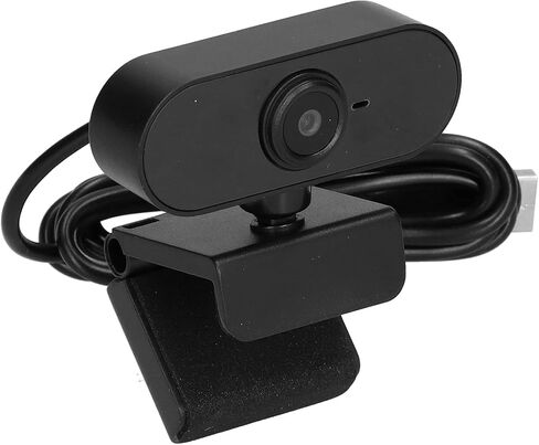 HD 1080p Webcam Camera with Microphone for Meetings Streaming Video Calling Desktop Laptop PC, USB 2.0 1920 x 1080p 30fps Auto Focus Advanced Light Correction Clamp Installation in Kuwait