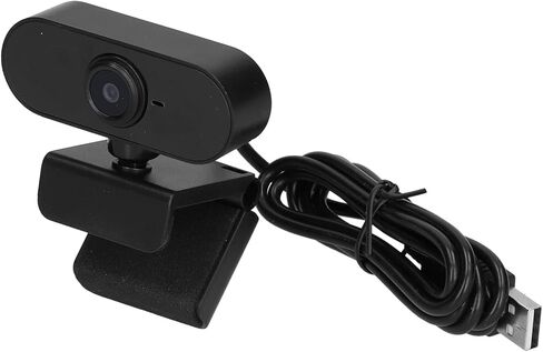 HD 1080p Webcam Camera with Microphone for Meetings Streaming Video Calling Desktop Laptop PC, USB 2.0 1920 x 1080p 30fps Auto Focus Advanced Light Correction Clamp Installation in Kuwait