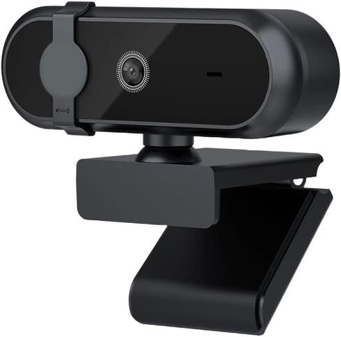 كاميرا ويب 2K USB HD حساب التوصيل والتشغيل غطاء خصوصية ميكروفون مدمج للكمبيوتر / الكمبيوتر المحمول، للتكبير / Skype / الفرق، المؤتمرات ومكالمات الفيديو in Kuwait